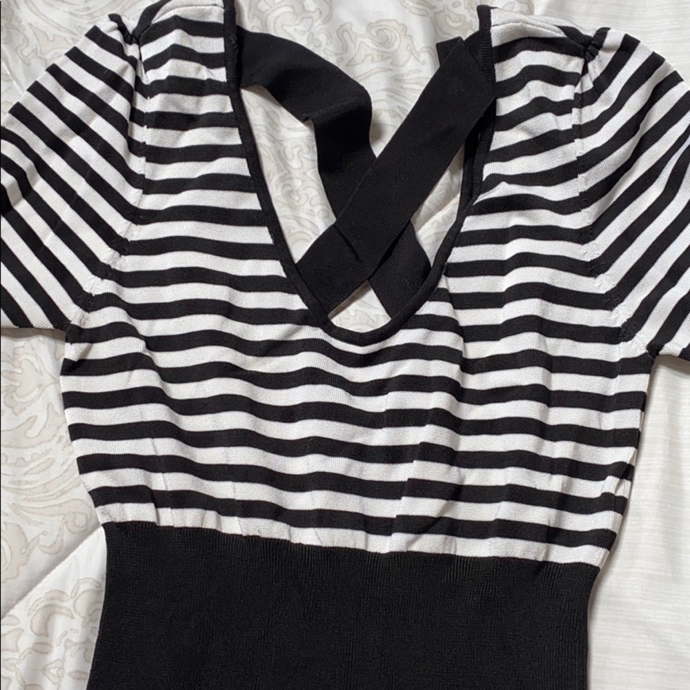 Excellent condition black/white dress from Bebe